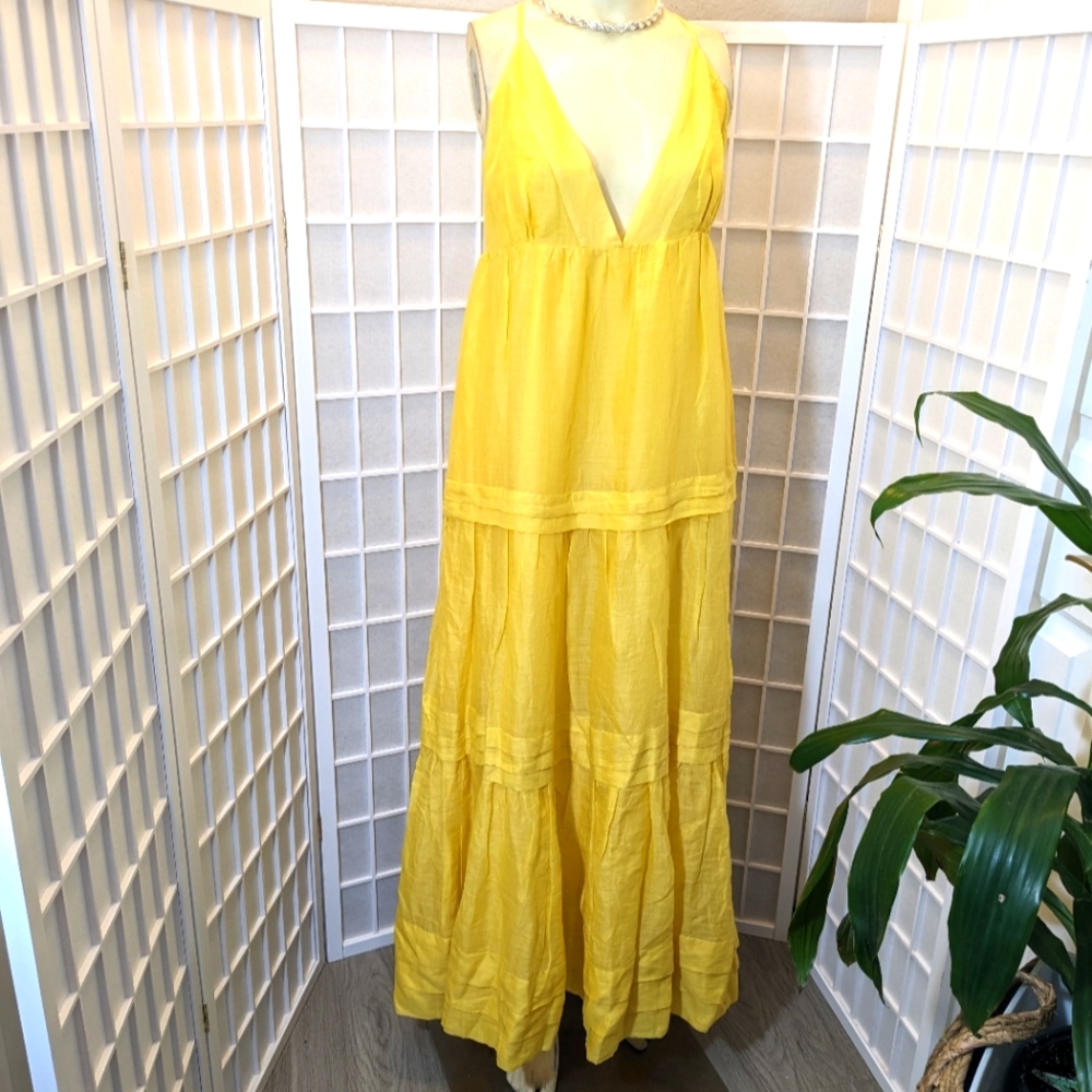 Banana Republic Moon Yellow Maxi